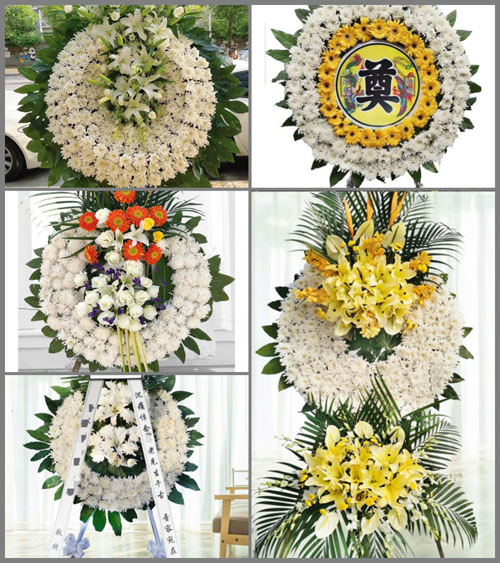山东青岛平度市李园街道朱家井村花圈速递